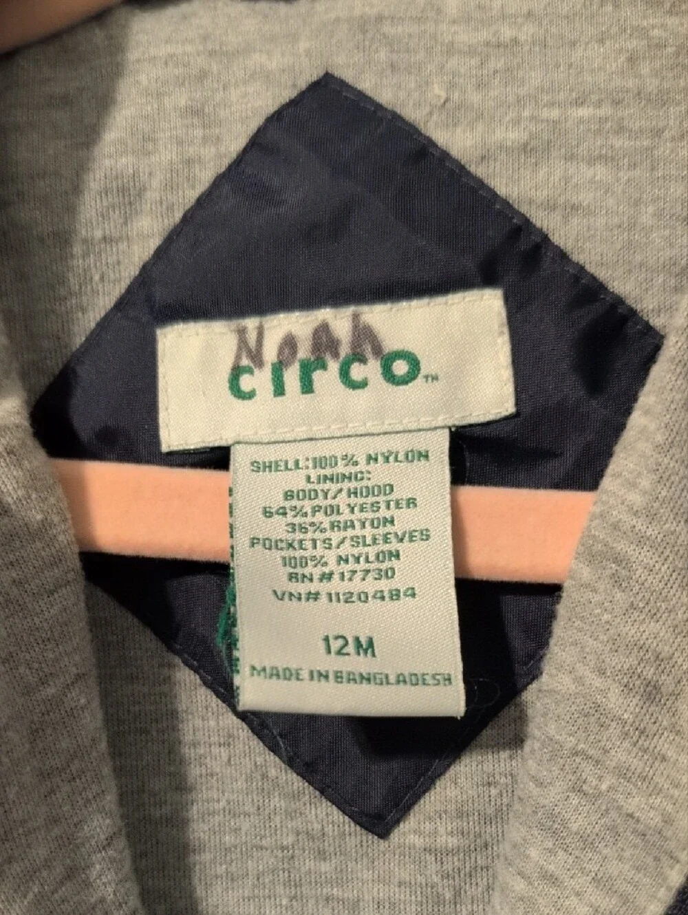 Circo Navy Hooded Kids Rain Jacket